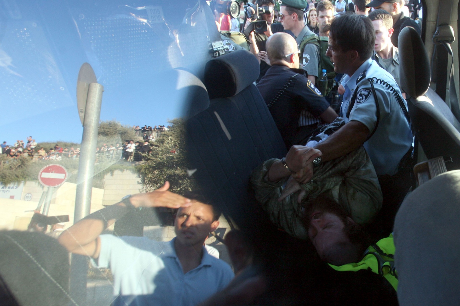 Demonstration Against the opening of a controversial parking lot during the shabbat, Jerusalem 2009