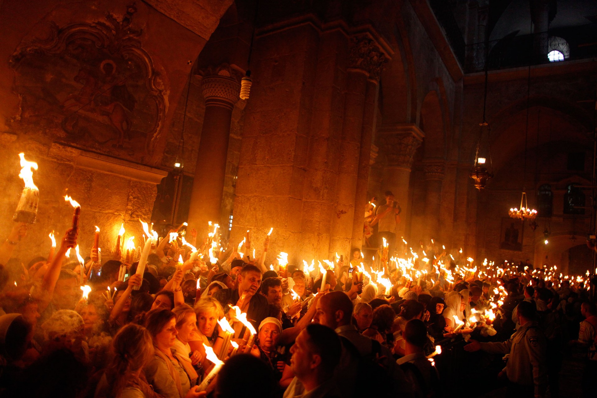 Holy Fire Ceremony at the Church of the Holy Sepulchre, Jerusalem 2013